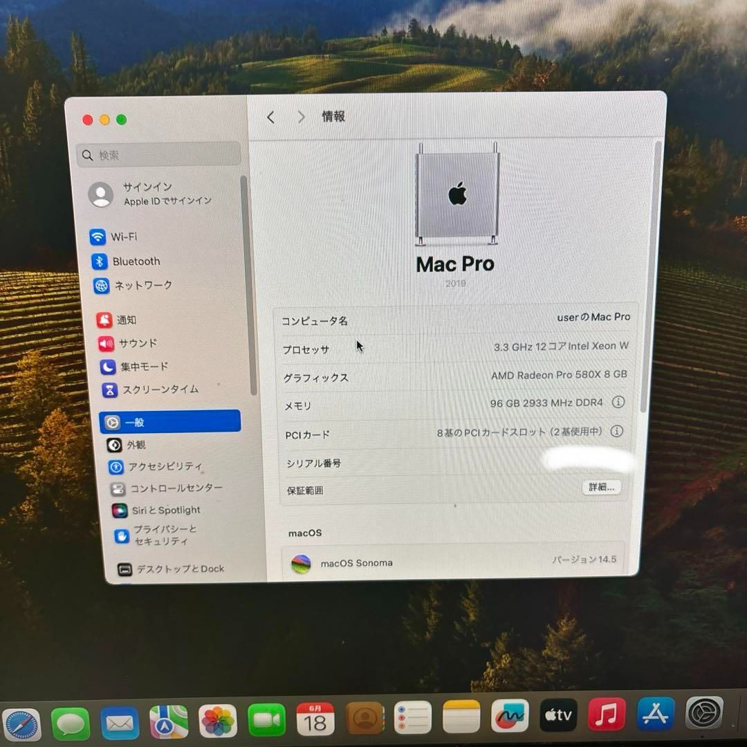 Apple MacPro ハイスペック12コア メモリ96GB 1TB