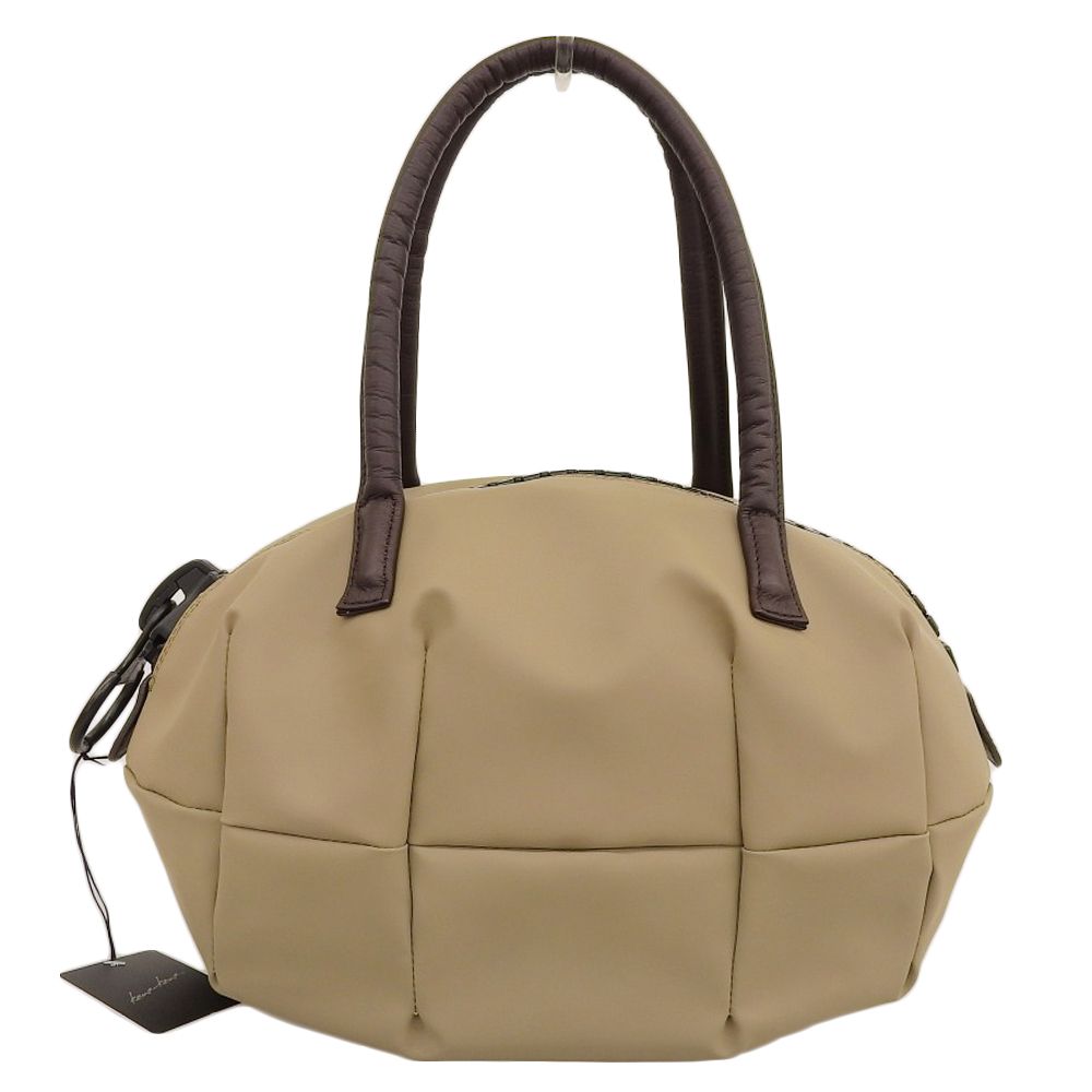 タグ付未使用 カワカワ kawa-kawa 現行品 ラバーチョシリーズ スーパーソフトレザー 防水ナイロン トート ボストン ハンドバッグ レディ 定価29800円