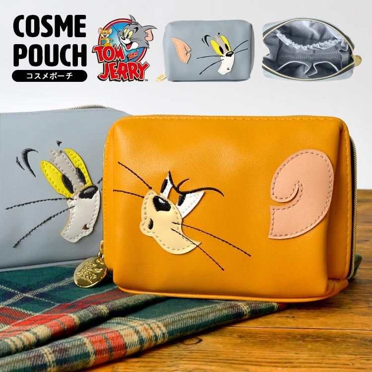 トムアンドジェリー　ポーチ　小物入れ　平成レトロ コスメポーチ ミニポーチ 小物入れ 可愛い オシャレ トムとジェリー
