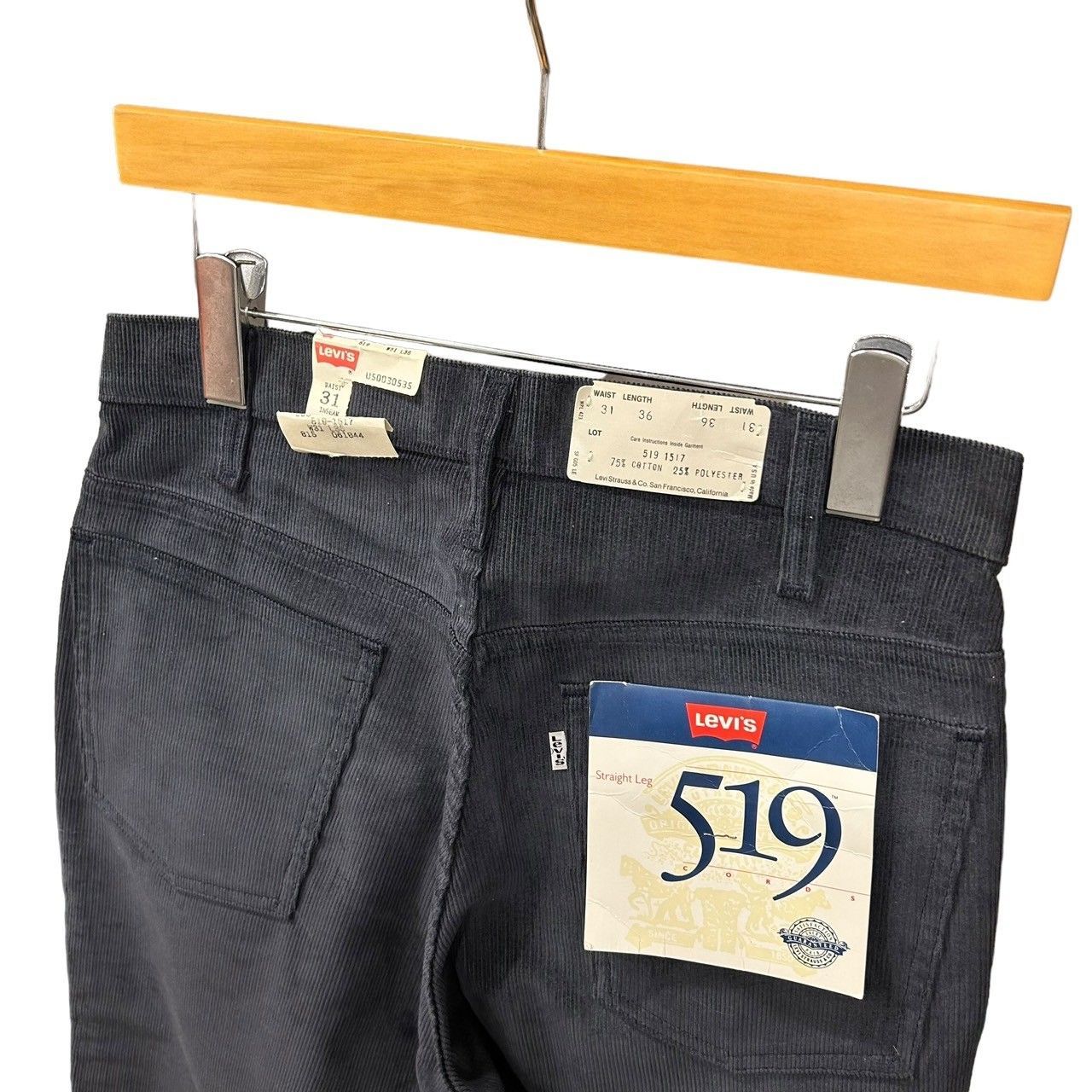 80s ビンテージ Levis 519 ストレート コーデュロイパンツ W31 デッドストック USA製 未使用 DEADSTOCK 80年代  アメリカ製 リーバイス519 - メルカリ