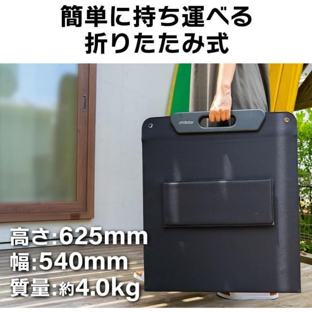 JVCケンウッド Victor ポータブルソーラーパネル BH-SV100 最大出力100W 折りたたみ式 クリーンエネルギー 発電 USB充電 メーカー WWW_SKLAD-KIRPICHA_RU