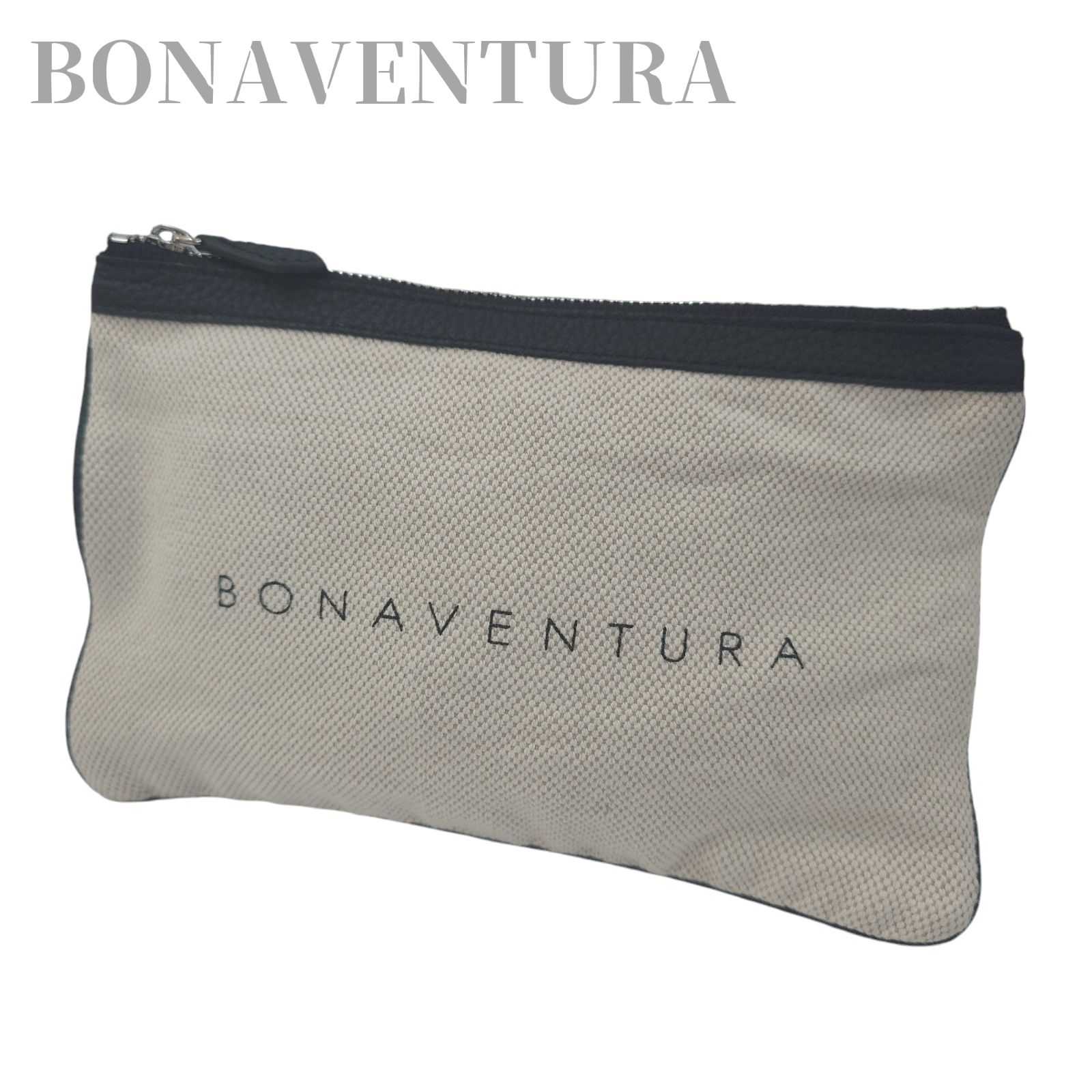 BONAVENTURA ボナベンチュラ ポーチ 小物入れ キャンバス レザー 