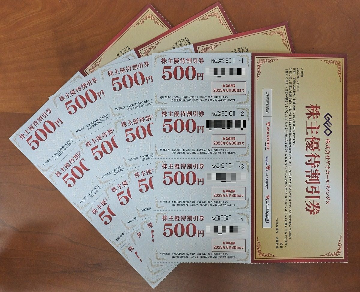 ゲオホールディングス 株主優待割引券 4000円分 - ショッピング