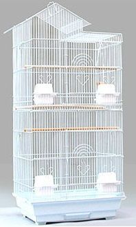 先行予約品★うさねこ様 角屋根 大型バードゲージ 鳥かご 鳥小屋 鳥カゴ 鳥 ゲージ ケージ