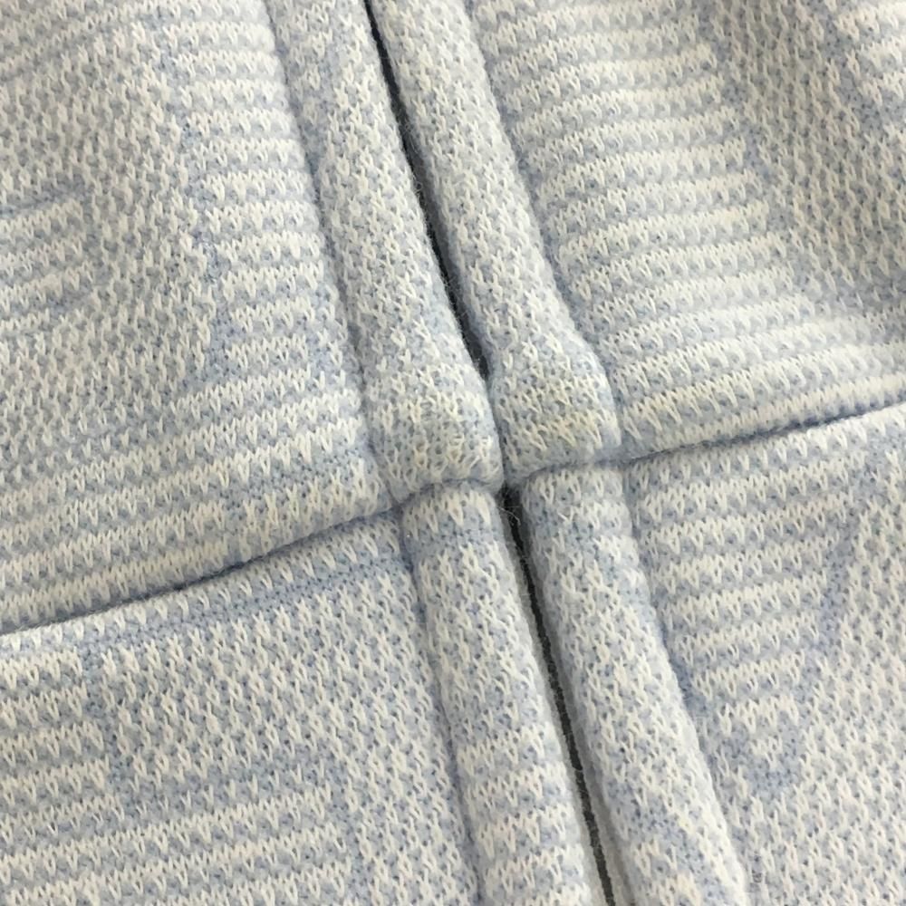 パーリーゲイツ ジップパーカー ライトブルー ロゴ総柄 レディース 0(S