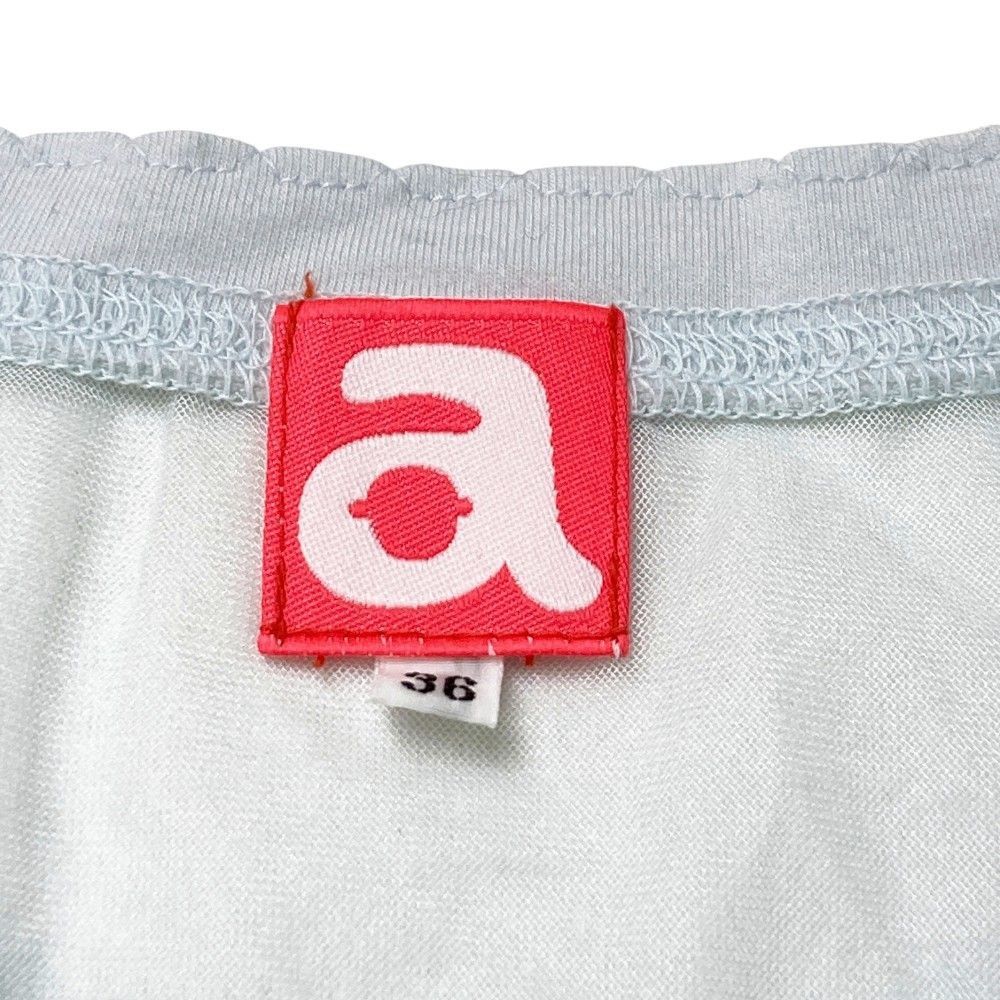サイズ：36 ARCHIVIO アルチビオ メッシュ 半袖Tシャツ ブルー系