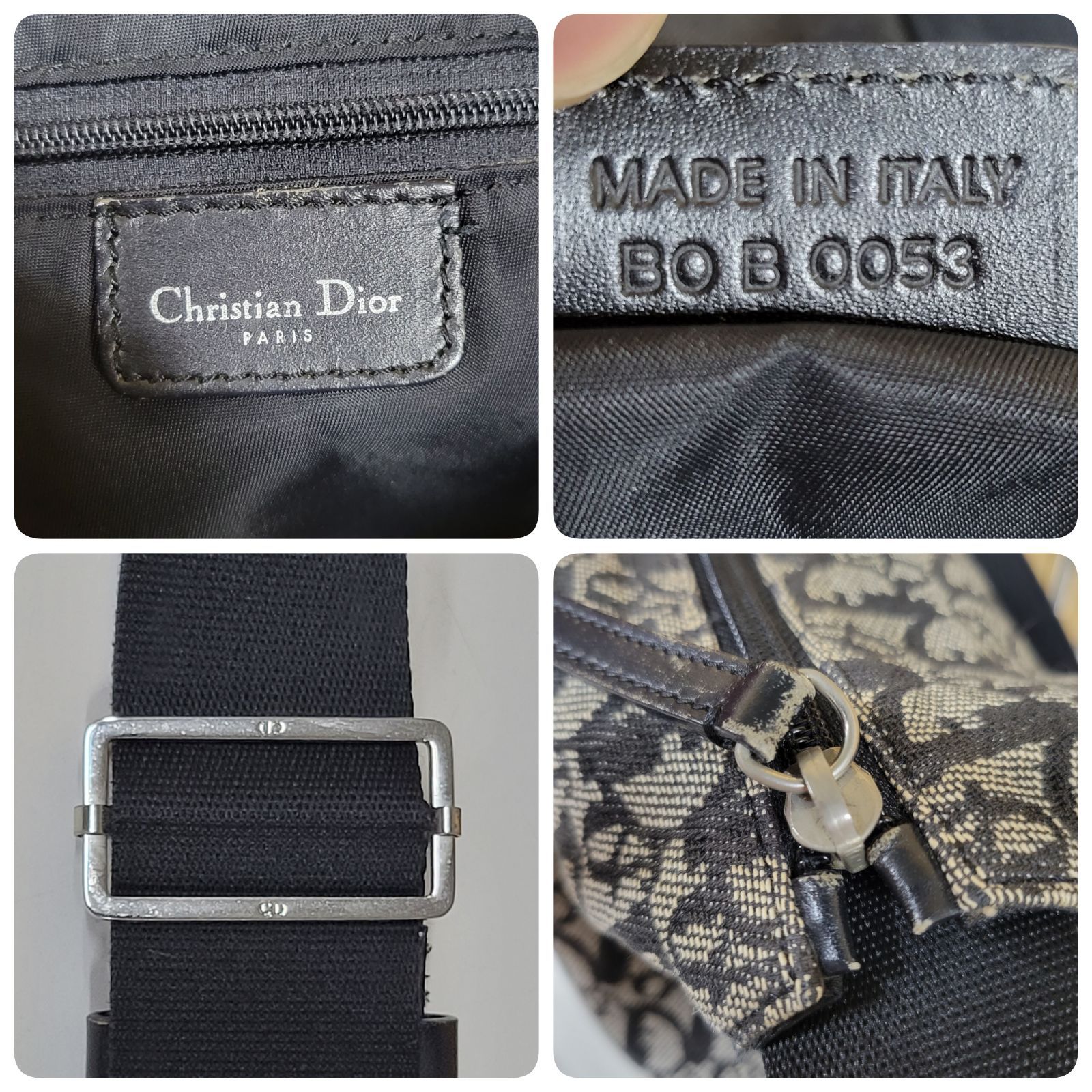 33 Dior ディオール トロッター柄 ショルダーバッグ - メルカリ