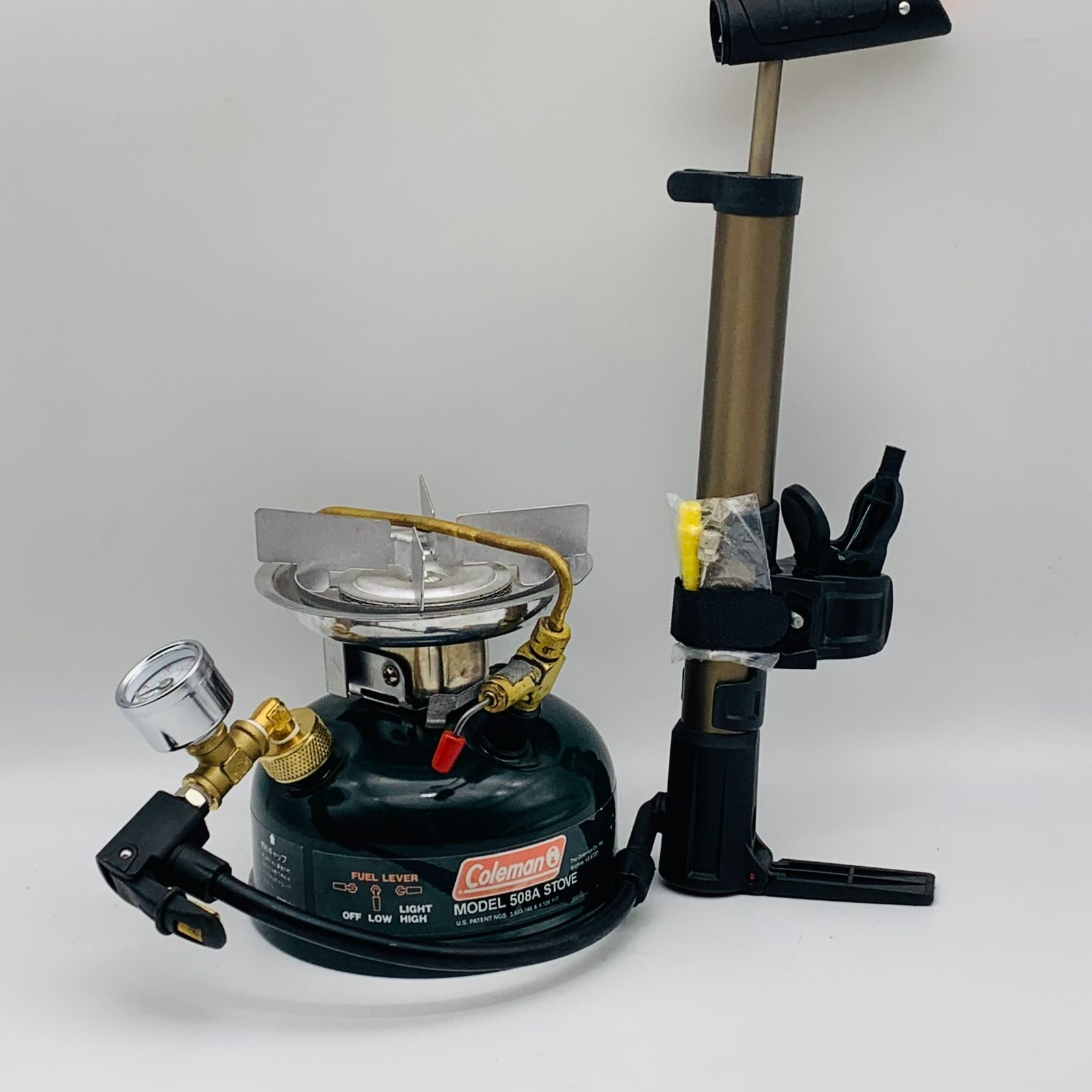コールマン シングルバーナー 圧力計 エアーバルブ 注油口キャップ 3点セット フィラーキャップ