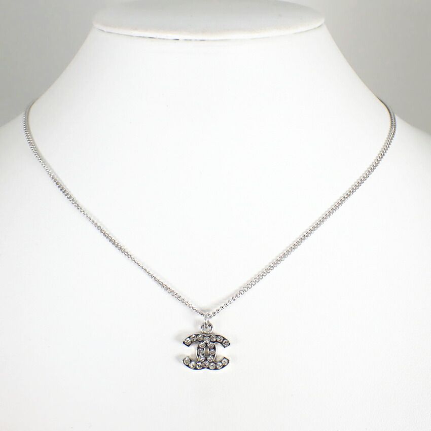 CHANEL シャネル ココ ラインストーン ネックレス j55-42