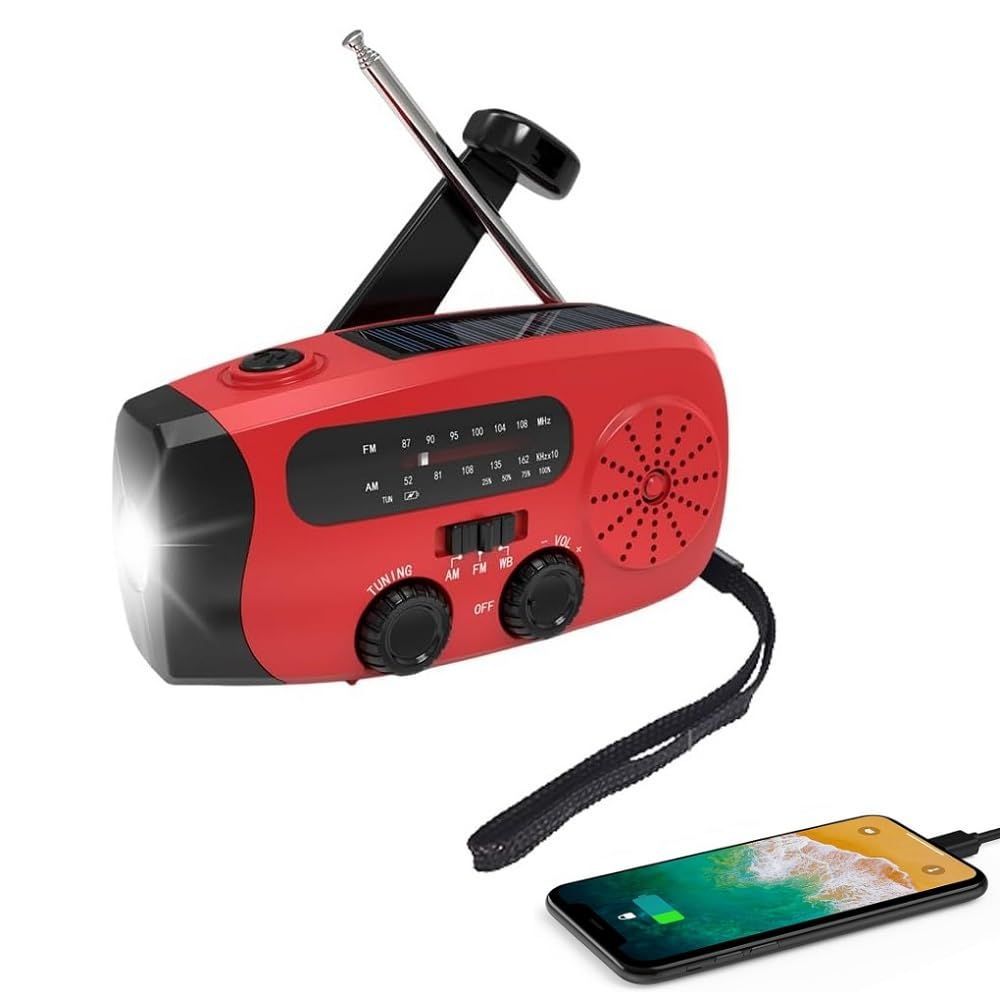【特価商品】lanzoub 防災ラジオ 防災ソーラーラジオ 手回し ソーラーラジオ 小型 携帯ラジオ IPX3防水 高輝度 懐中電灯ラジオ ソーラーラジオライト AM/FM ソーラー 手回し充電 ソーラー充電 USB充電 多機能 LED電池残量表示 スマホ充電