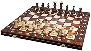 【中古】ポーランド製　木製チェスセット41ｃｍチェス盤チェス駒セット　Poland wood chess　[並行輸入品]
