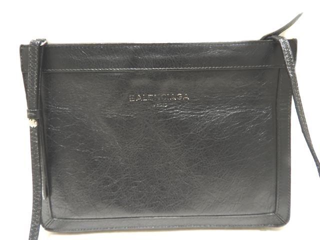 BALENCIAGA バレンシアガ ネイビーポシェット 2WAY ショルダーバッグ