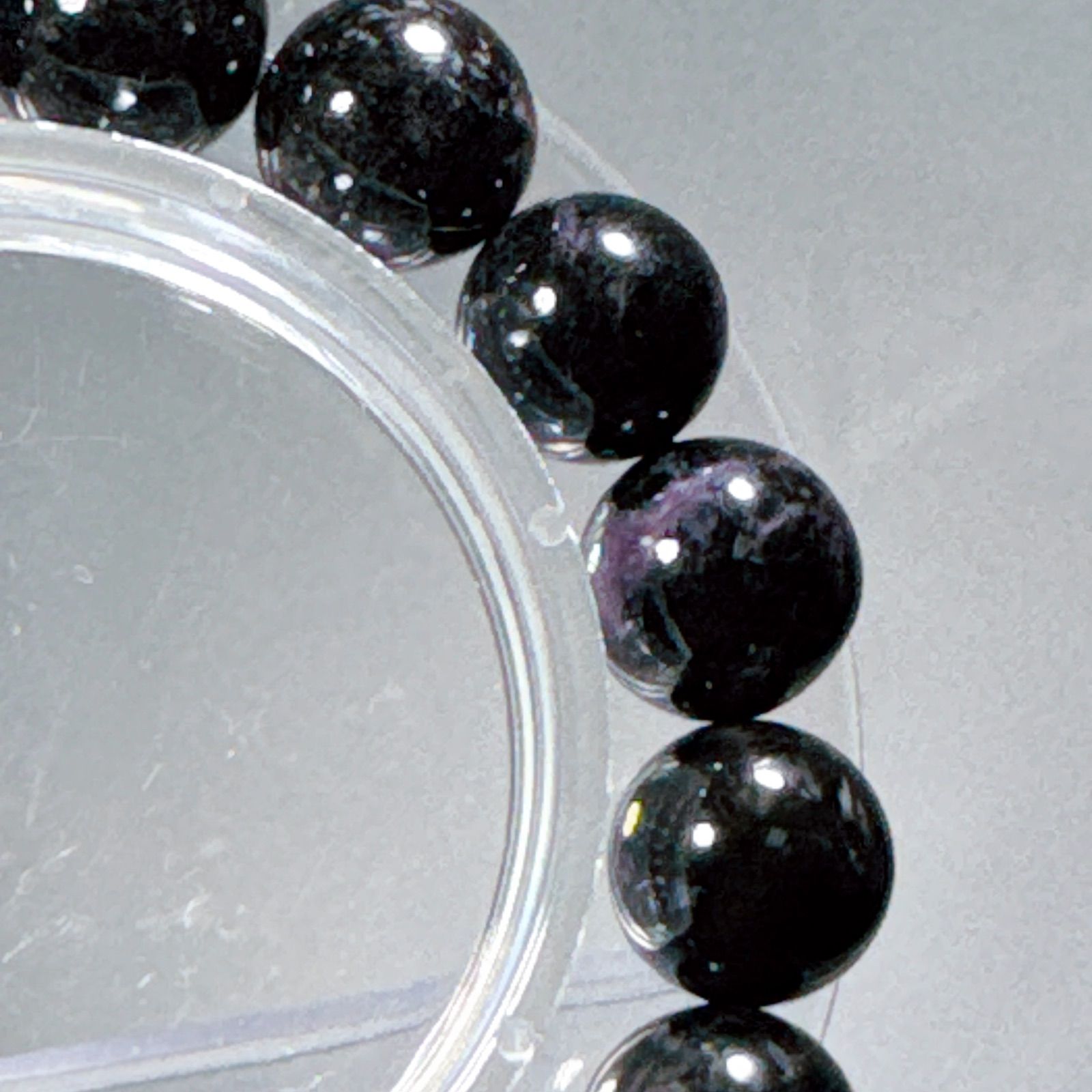 ブラックスギライトブレスレットNO25-2383