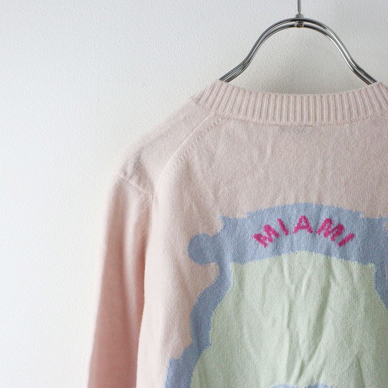 CHANEL ピンク カーディガン MIAMI カシミヤ