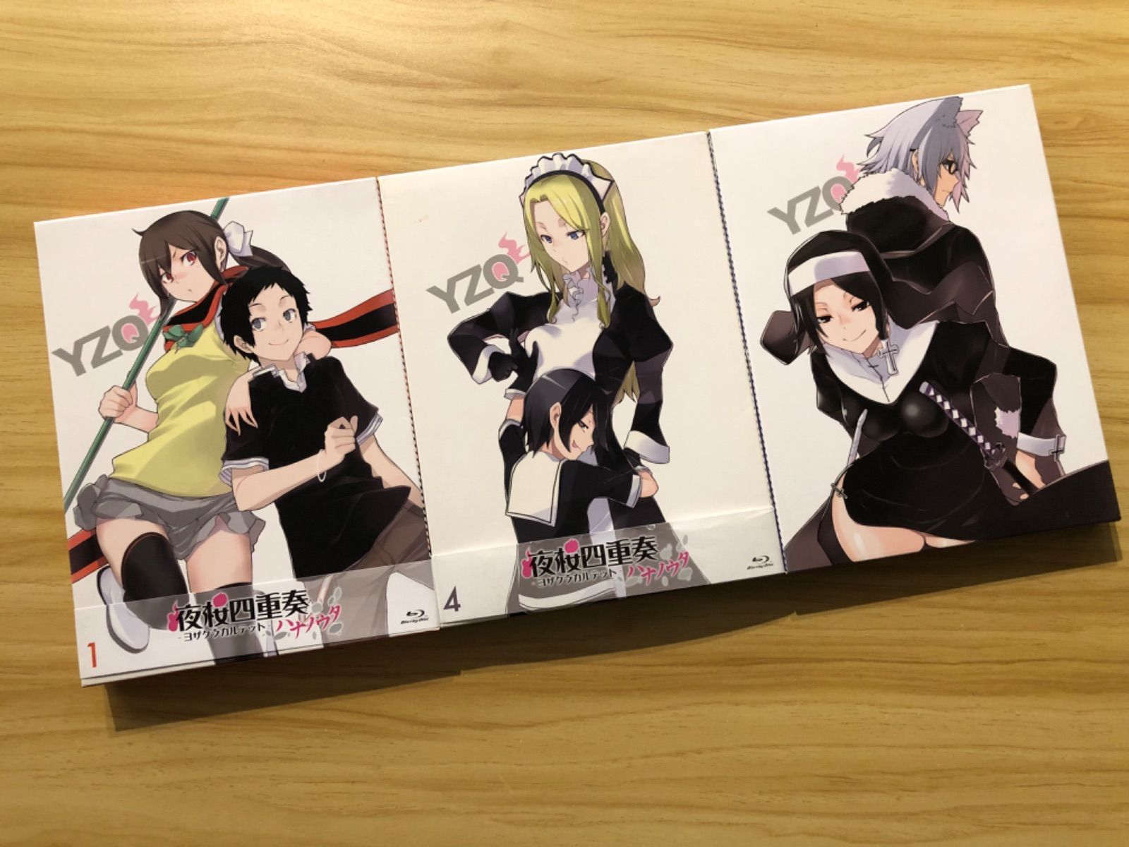 中古][Blu-ray] 夜桜四重奏 -ハナノウタ- 初回版 (第1,4-5巻セット