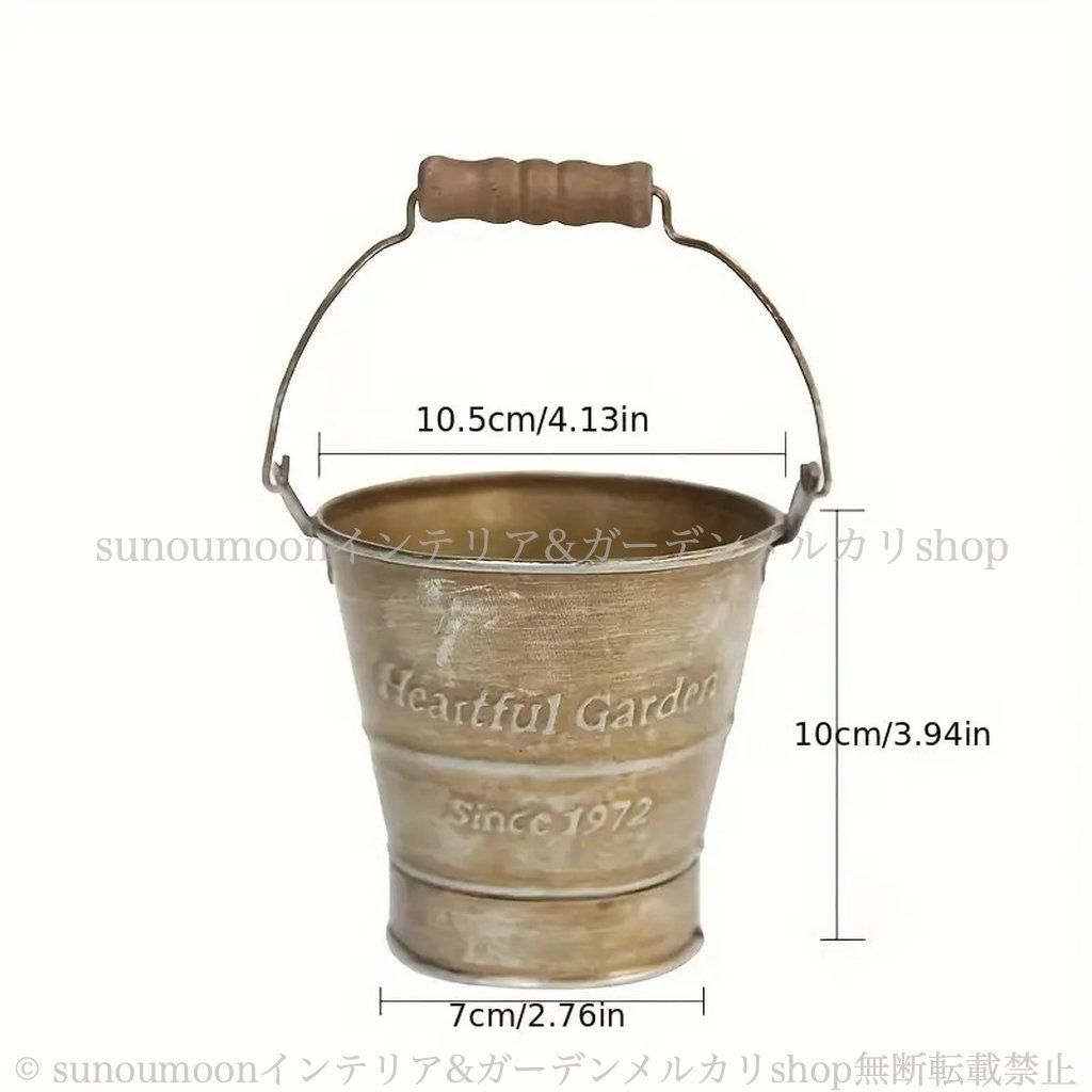 インテリア モダン 4-7 錆び防止 フレンチ バケツ ガーデン 庭の装飾 シャビーシック ガーデン雑貨 シャビー加工 お洒落 鉄製 ヴィンテージ調 ガーデニング 雑貨 プランター ガーデンインテリア おしゃれ 庭 YUZUMIYA_COM