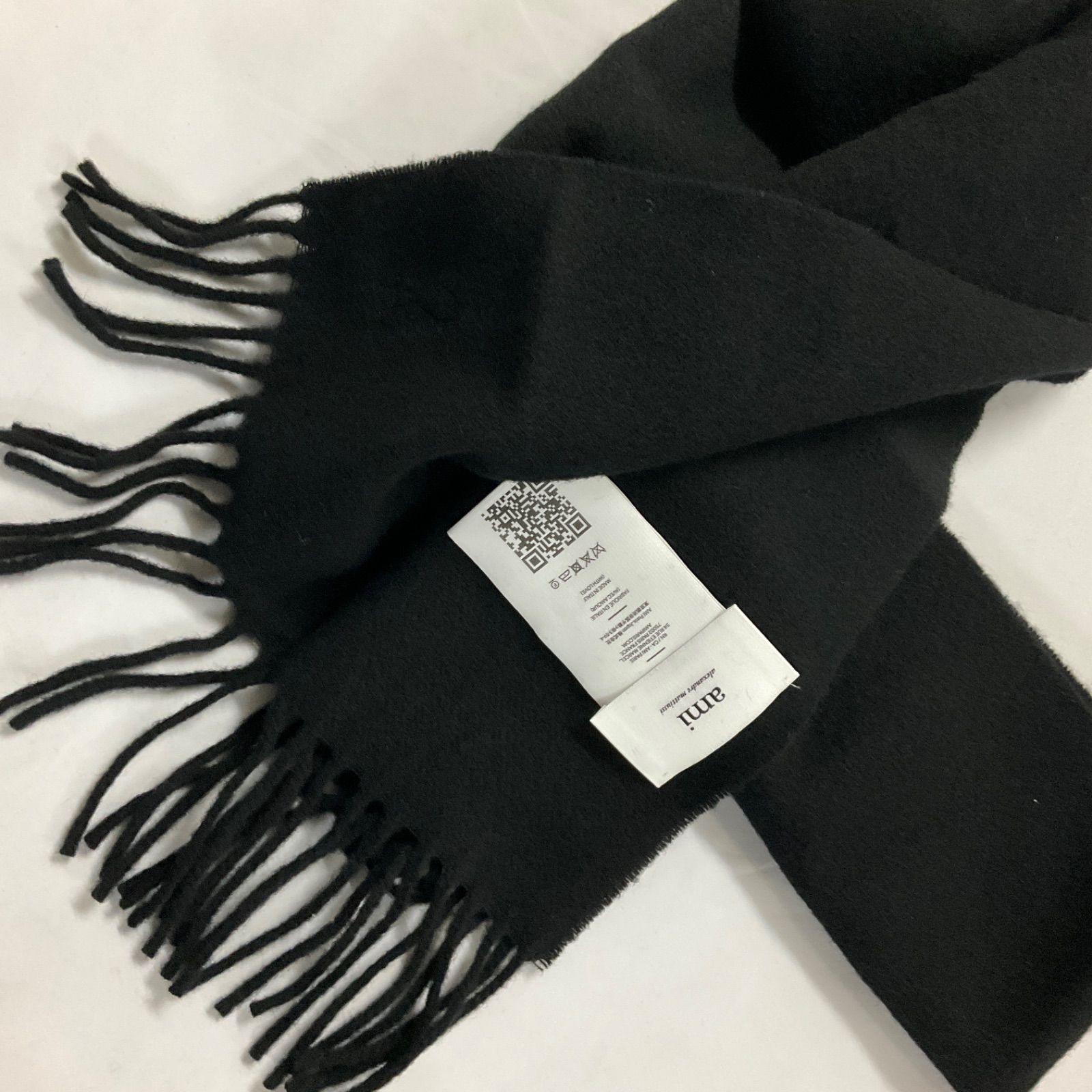 ami paris アミ パリス マフラー　黒 楽天市場】アミパリス AMI PARIS マフラー ストール BFUSF405