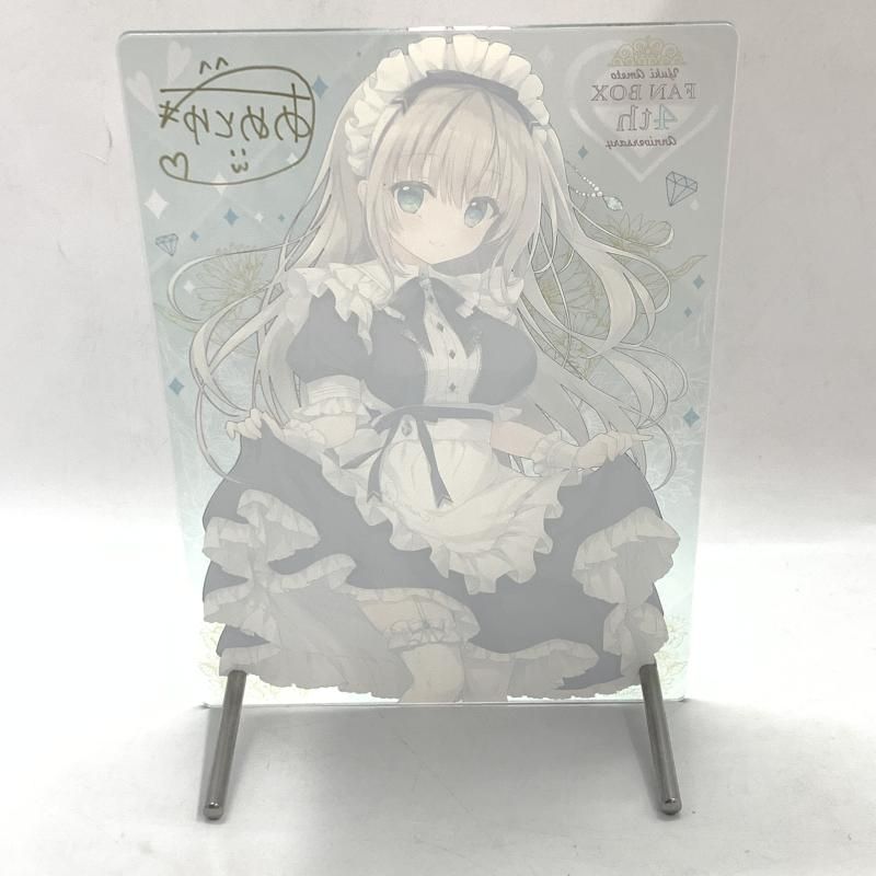 あめとゆき　4th fanbox アクリルパネル　直筆サイン入り 中古】ｻｲﾝ入り)あめとゆき ｴﾒﾗﾙﾄﾞちゃんｱｸﾘﾙｽﾀﾝﾄﾞ 4th FANBOX
