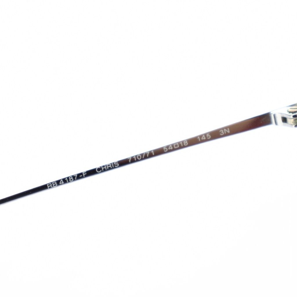 レイバン RAY BAN CHRIS クリス サングラス 眼鏡 アイウェア ウェリントン セルフレーム べっ甲柄 54□18 145 茶 ブラウン RB 4187 F 710|71 |KU