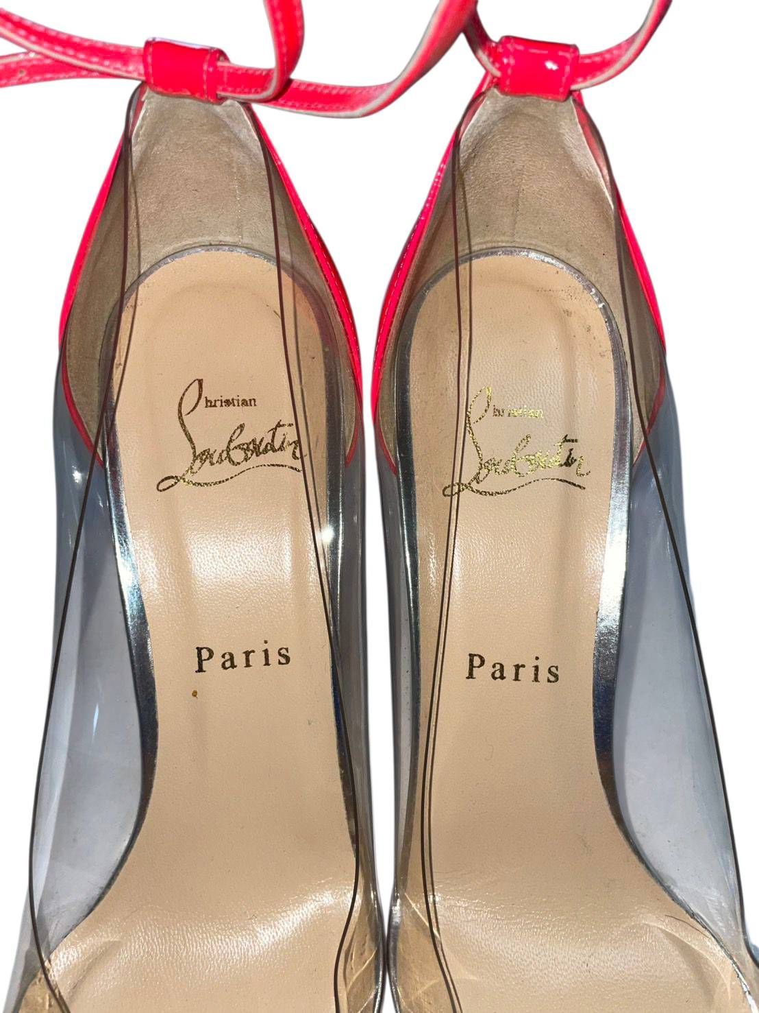 N0531】ルブタン Christian Louboutin パンプス 38 24cm ピンク