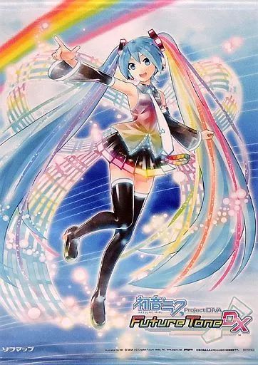 初音ミク Project DIVA Future Tone DX タペストリー 中古】タペストリー 初音ミク オリジナルB2タペストリー 「PS4