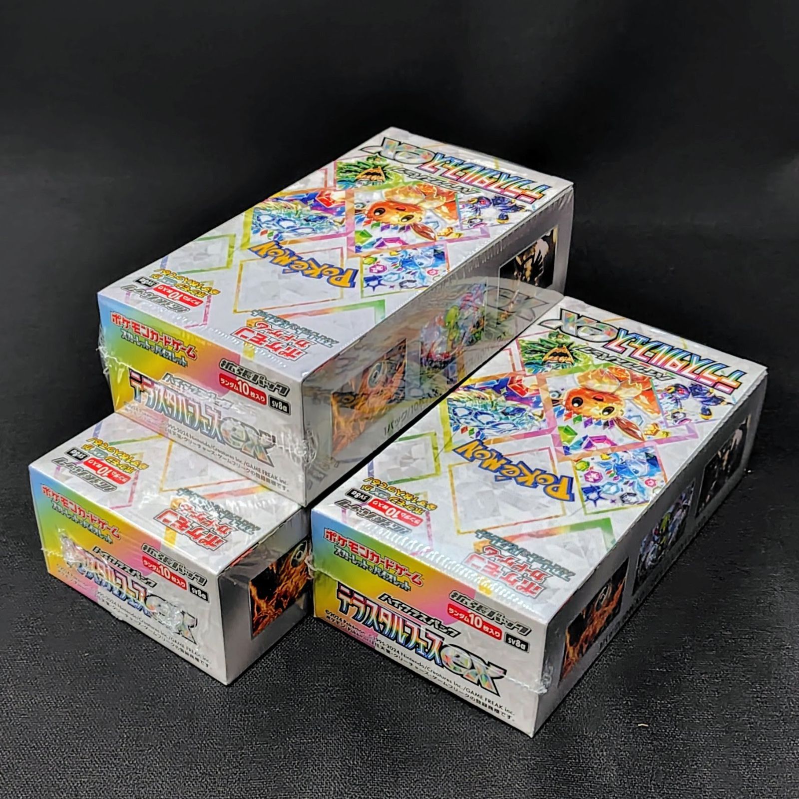 ポケモンカード 151 3boxテラスタルフェス 3box 未開封シュリンク付き シュリンク付き未開封】ポケモンカード テラスタルフェスex 3BOX