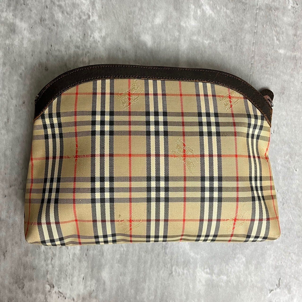 ✨良品✨BURBERRY バーバリー 化粧ポーチ バニティバッグ ノバチェック 