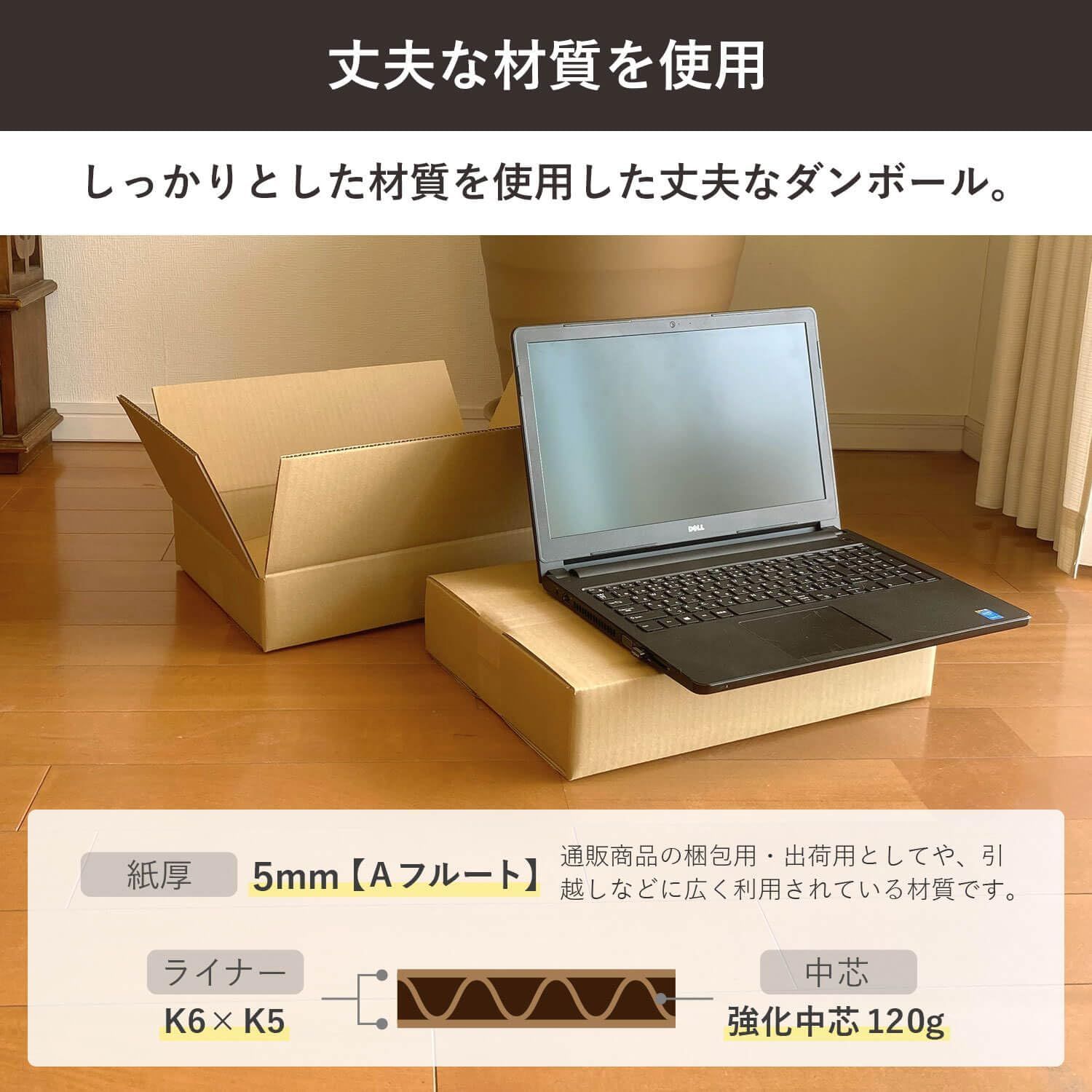 【嬉しい送料無料♪】ダンボール 15インチ対応 80サイズ ノートパソコン用 30枚セット 梱包発送 段ボール箱 ボックスバンク テレワーク FD38-0030-a2