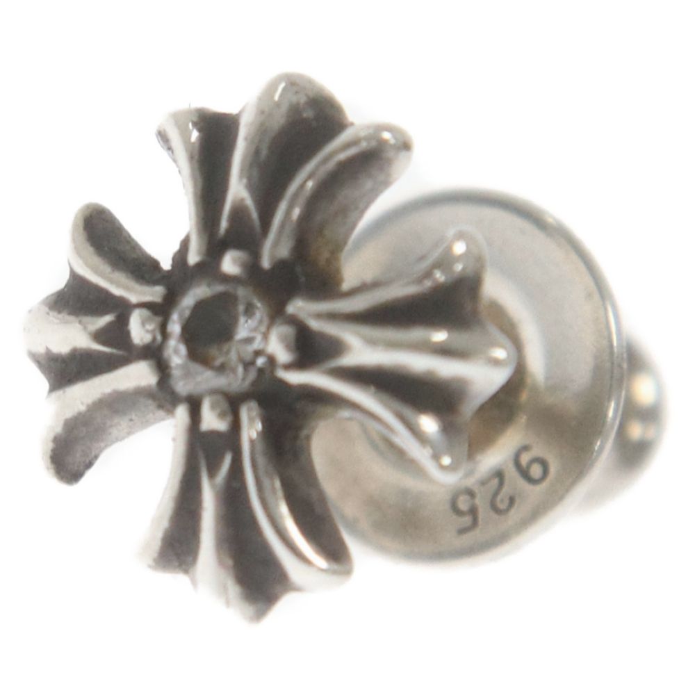CHROME HEARTS (クロムハーツ) No2 CH PLS DIA CHプラススタッド 1ダイヤ ピアス シルバー 国内ギャランティ付き