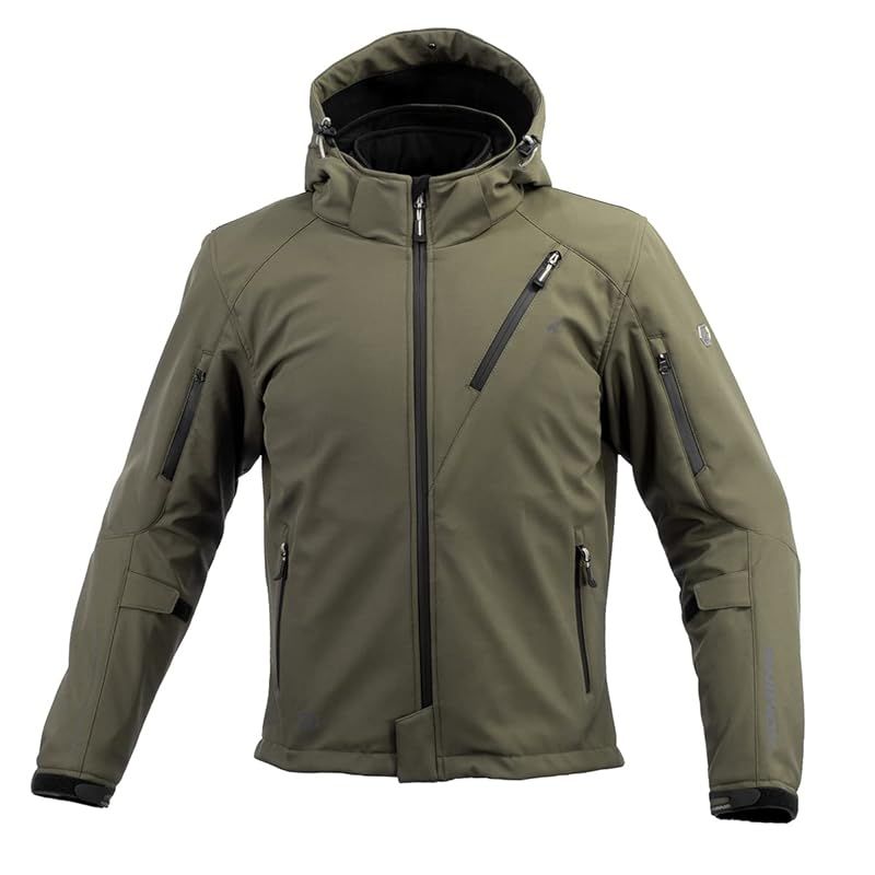 コミネ(KOMINE) バイク用 JK-579 プロテクトソフトシェルウィンターパーカ-イフ HR Lightning XL ☆*KOMINEJK-579 プロテクトソフトシェルウィンター