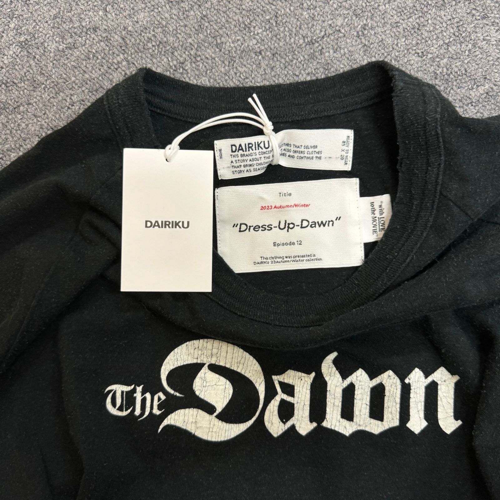 定価23100円 美品 DAIRIKU 23AW The Dawn Big Raglan Tour Tee 