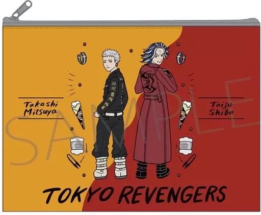 中古】バッグ 三ツ谷隆＆柴大寿 フラットポーチ 「東京リベンジャーズ