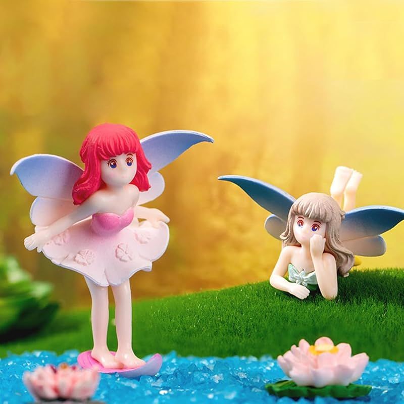 ♡カスタムプチブライス～紫陽花の妖精♡ Voyyphixa ミニチュア 花の妖精 精霊 フィギュア ミニ置物 4個セット