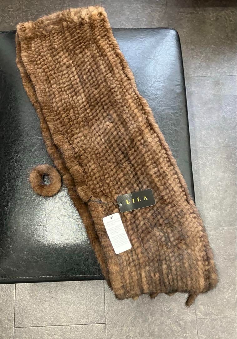 新品未使用！タグ付き 高級 ミンクマフラー ストール ショール ファー