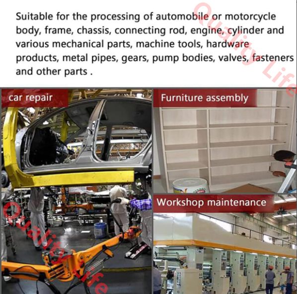 M3-M12空気圧タッピングマシン 高速空気圧ドリルツール 6つのチャック付きハンドヘルドエアドリルタッピングマシン スチール 鉄 銅 アルミニウム プラスチックのタッピング用 Gunstyle