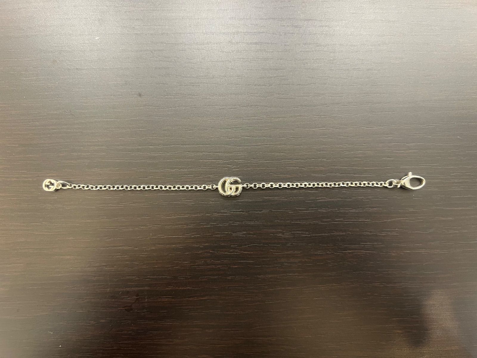 GUCCI グッチ GGロゴ シルバーブレスレット 925刻印あり 袋付き