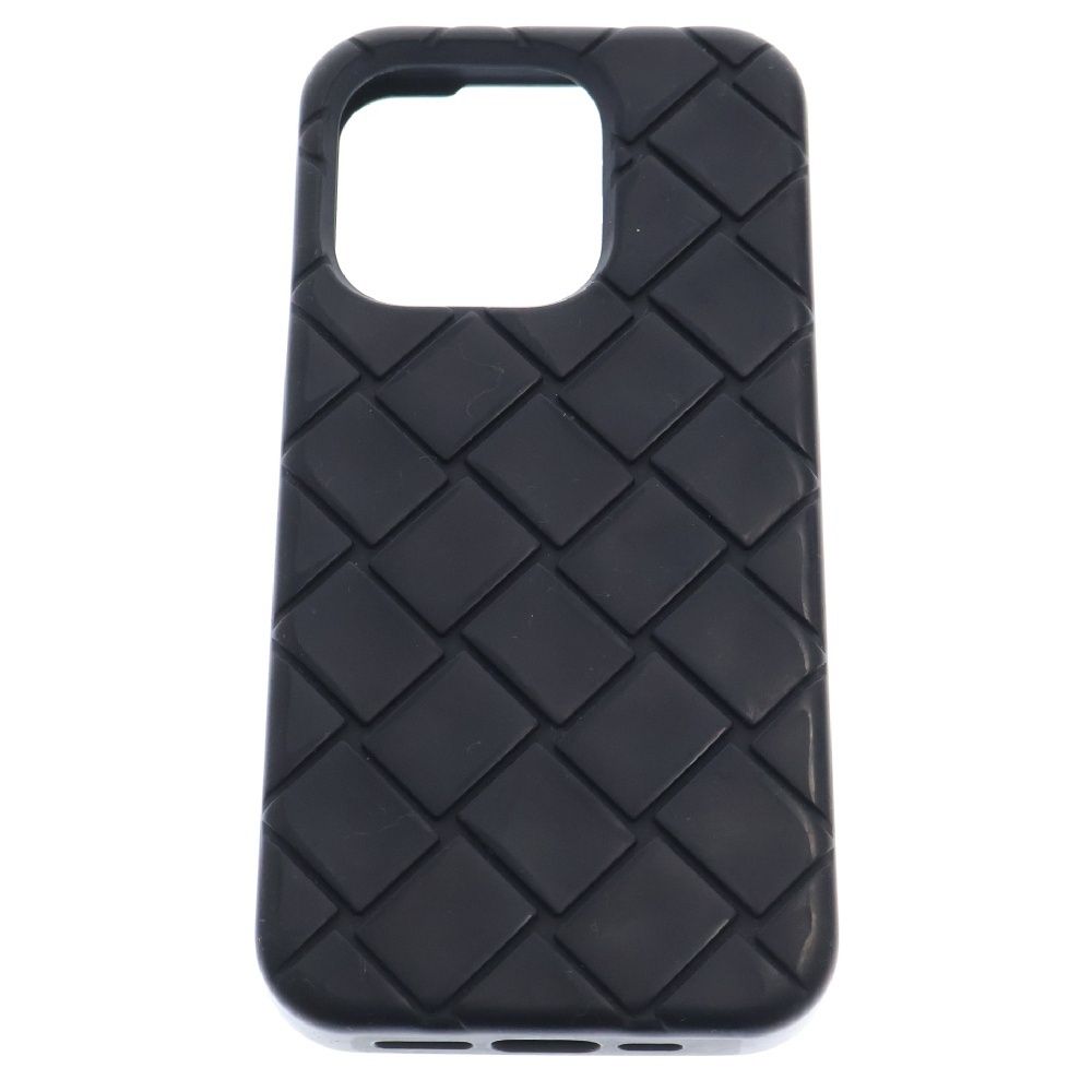 BOTTEGA VENETA ボッテガヴェネタ iPhone15 Pro イントレチャート ラバーケース シリコンケース ブラック