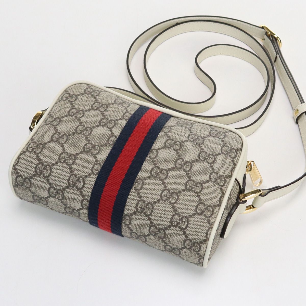 GUCCI グッチ ウェブストライプ付ミニバッグ オフィディアGG