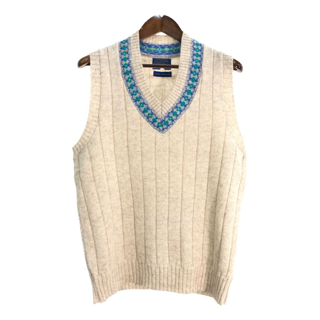 70年代 USA製 PENDLETON ペンドルトン チルデンニット ウールベスト 