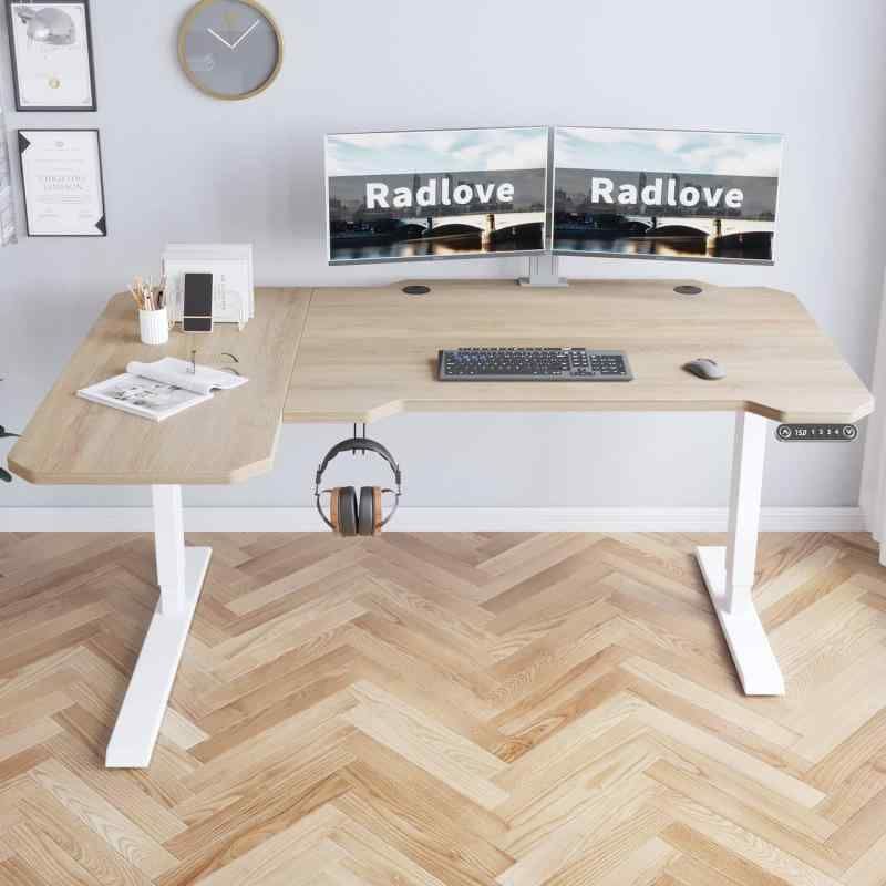 RADLOVE 昇降デスク パソコンデスク 電動昇降式デスク 天板幅110CM