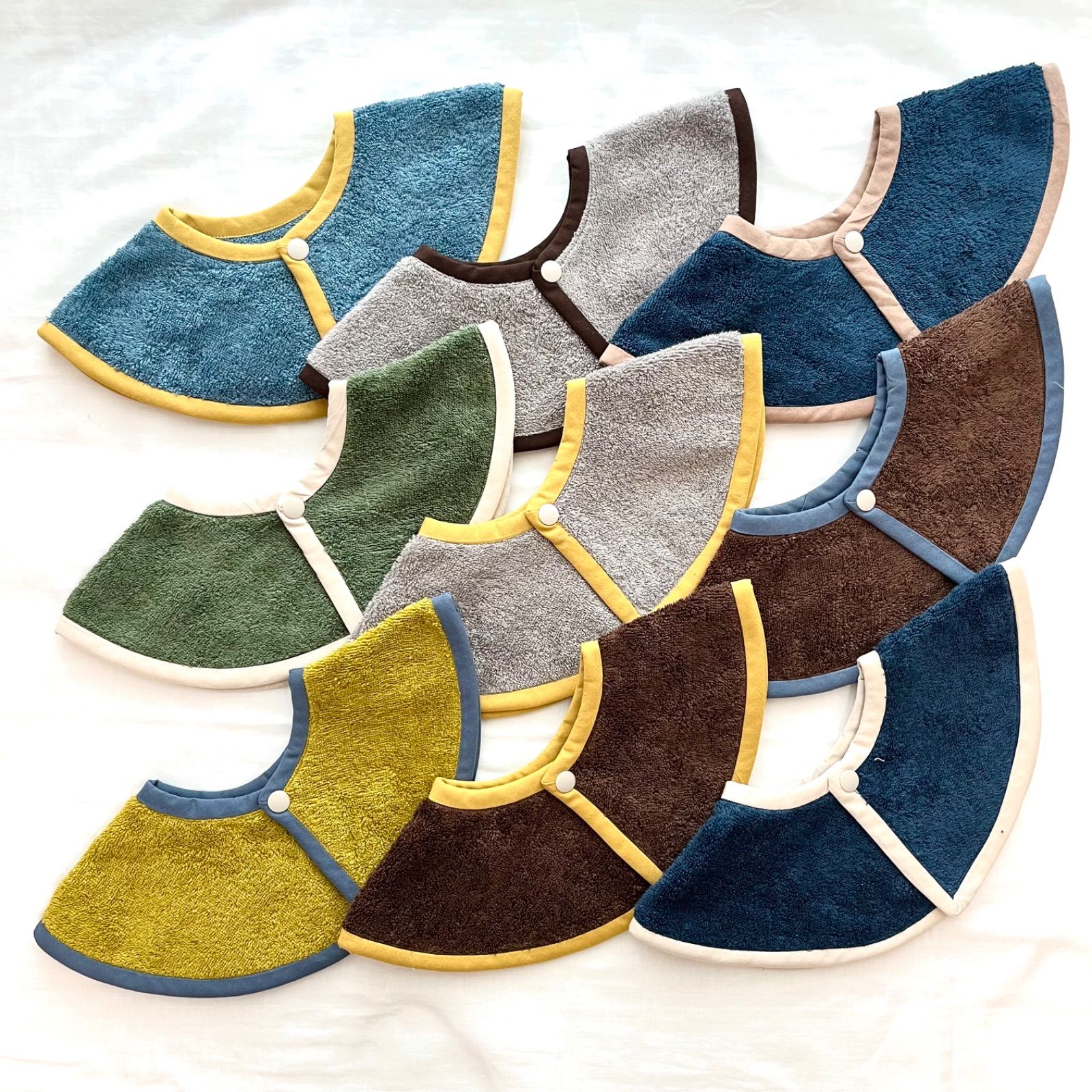 カラフルPOP】タオルスタイ まんまるスタイ 360°スタイ オーガニック