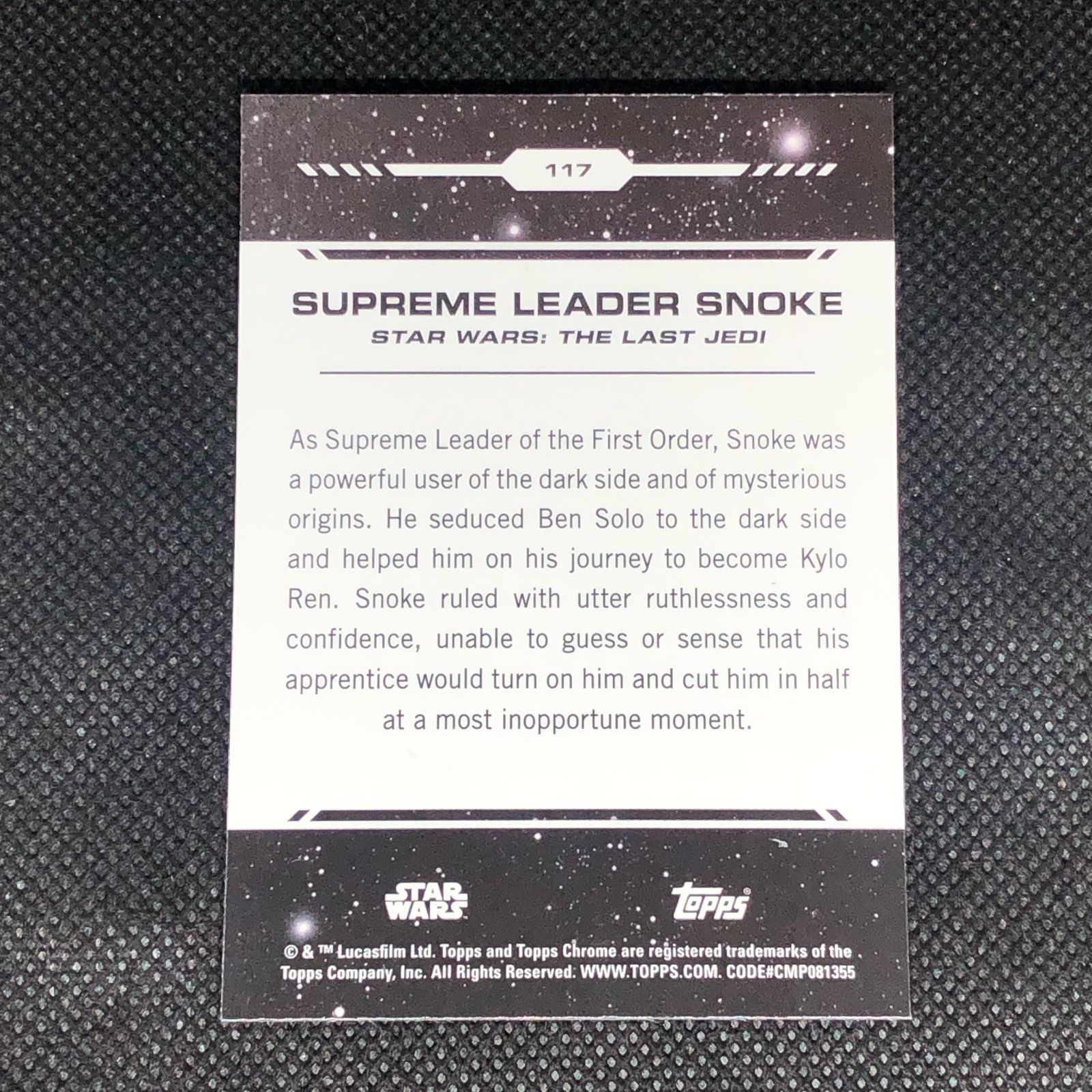 Supreme Leader Snoke / スノーク 2024 トップス クローム