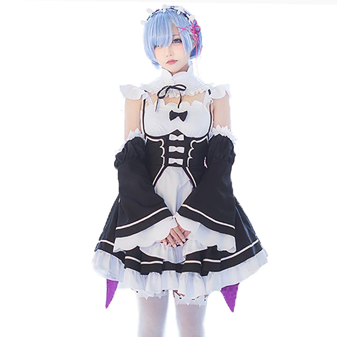 Bodylineリゼロ レム ラム コスプレ衣装 メイド服 華々しく ハロウィン