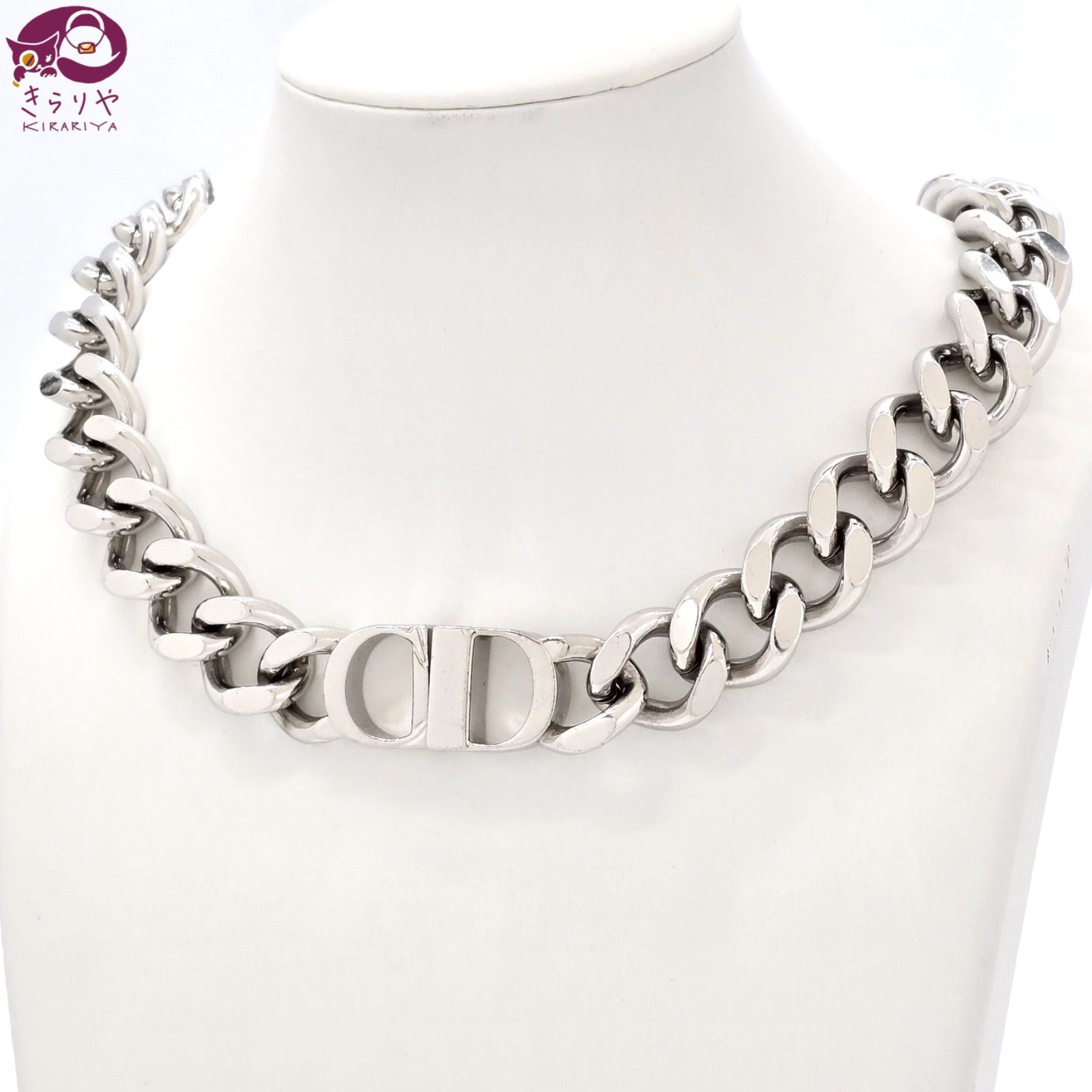 DIOR ディオール CD Icon チェーンリンク ネックレス 全長約45