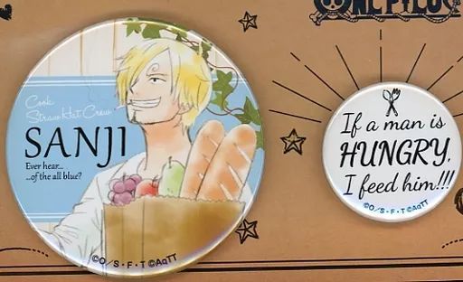 安い，得価 【中古】バッジ・ピンズ サンジのカフェ(リンゴ) 缶バッジ