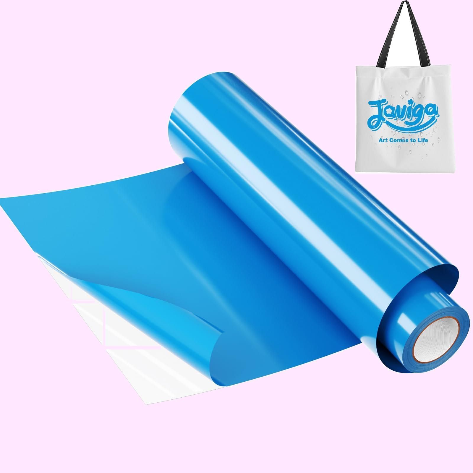 Color:ブルー JAVIGA アイロンシート 青 アイロンプリントシート 熱転写ラバーシート 約30cm×760cm Tシャツ ズボン 枕 バッグ その他日常のDIYやユニフォームに使用