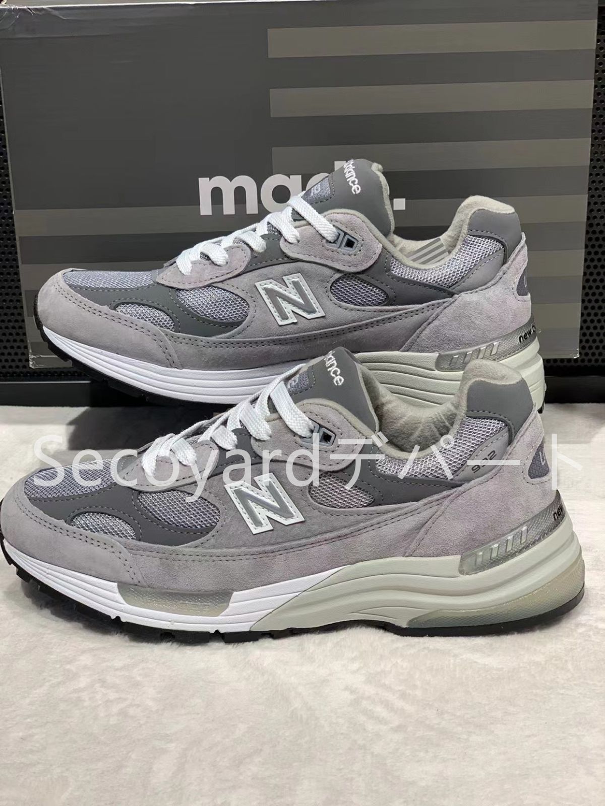 新品未使用  New Balance ニューバランス 992GR メンズ/レディー シューズ グレー スニーカー