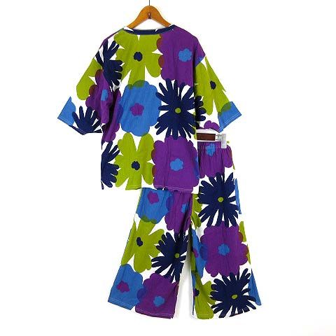 新品 京都 SOU・SOU リラックスウェア セットアップ パジャマ L 花火柄 ソウソウ SOU SOU ワコール wacoal 坂尾織物 ルームウェア
