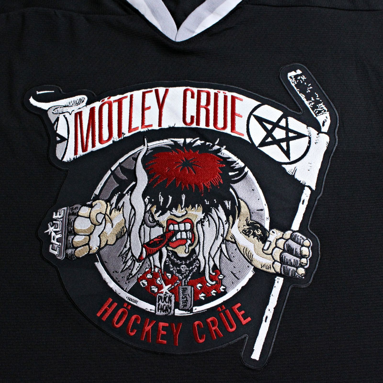 PUCK HCKY なモトリークルー アイスホッケージャージ Lサイズ ビッグシルエット MOTLEY CREW