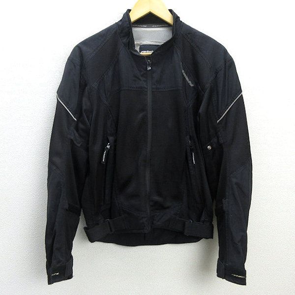 H■タイチ/rs Taichi メッシュ地 ライディングジャケット バイクジャケット【L】黒/MENS■40【中古】